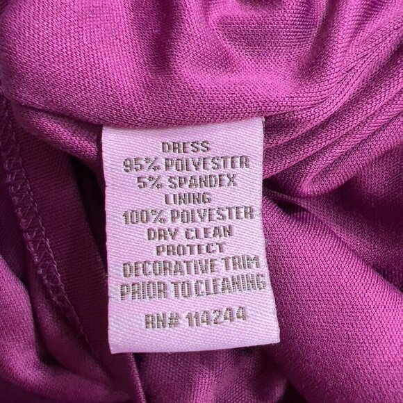 Eliza J Women's Sheath Fuchsia Ruched Side Mini Dress Size 6 - Picture 8 of 9